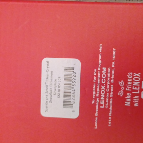 Lenox Silverplate Snowflake Ornament - Picture 5 of 5